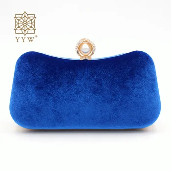 Royal Blue Luksusa Dizainers Rokassomu Cluthes Sievietēm Velūra Spīguļi, Rhinestone Vakara Somas, Maki Sajūgs Jauns Ķēdes Pleca Soma