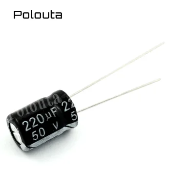 20 Gab Polouta Direct Plug Alumīnija Elektrolīzes Super Kondensators Sastāvdaļas 2.2/3. 3/ 4.7 UF 250/400V 8*12mm Platinum