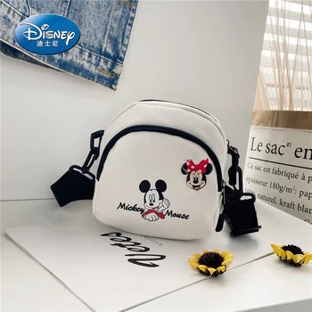 Disney Jauns Bērnu Pleca Soma, Modes Gudrs Mickey Audekls Rāvējslēdzēju Luksusa Zīmolu Kosmētikas Soma Meitenes Monēta Maku Messenger Bag