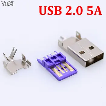 Metinātas Stieples savienojums Ar Lietā USB 2.0 Ligzdas Tipa USB 3.0 Male Plug 5.A Lielu Strāvas Pieslēgums 3 in 1 DIY Adapteri Aksesuāri