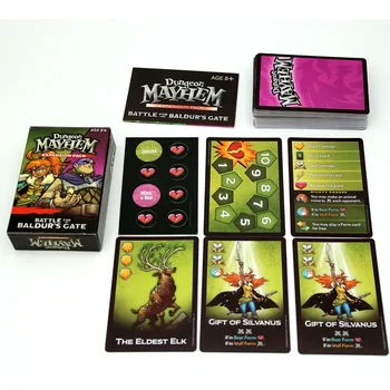 Dungeones Mayhem Dungeonsing Pūķi Kartes Game120 Kartes Rotaļlietu Izklaides Puse Ģimenes Draugi, Cīņa par Baldurs Gate Valde