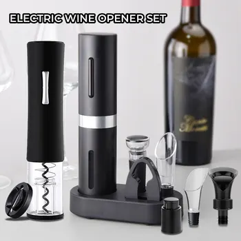 Elektriskā Vīna Nazis Uzlādējams vakuuma vīns, svaigi, turot kontaktdakšu Pourer Karafi Portatīvo Filtrs komplektā Folijas Griezējs Virtuve Bārs 0