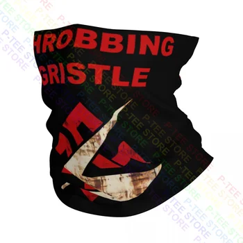 Throbbing Gristle Throbbing Gristle Flash Mezgls Logo Kakla Gaiter Galvas Apsējs Šalle Sejas Maska Nepievelk Putekļus