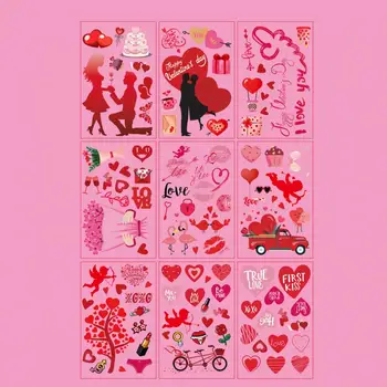 Logu Uzlīmes Valentīna Dienā, Romantisku Valentīna Dienu, Logu Uzlīmes, Mīlestības Tēmu Apdare Uzlīmes Stikla Durvis