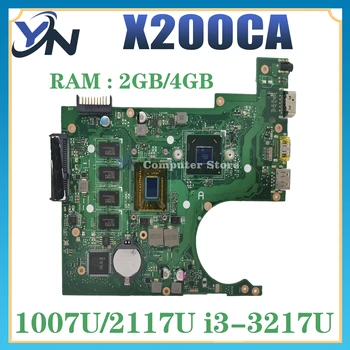 X200C Grāmatiņa Mainboard Par ASUS Vivobook F200CA X200CA Klēpjdators Mātesplatē 1007U/2117U I3-3217U 2G/4G-RAM (Mainboard) 100% Tests