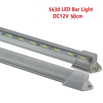 4 gab. / 6 gab LED 50 cm / 36 LED bar gaismas DC12V 5630/5730 LED grūti bar 50 cm LED caurule ar U lietā alumīnija + PC vāks