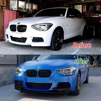BMW 1 Series F20 F21 M Sport M135i 2012-2015 Pre-facelift Priekšējo Buferi Sadalītāja Lūpu Spoilers ABS Ķermeņa Komplekta Tuning Gloss Black 1