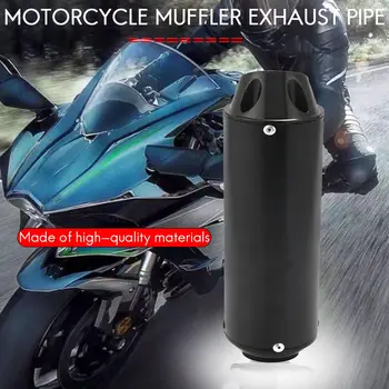 28Mm Motociklu Izplūdes Muffler Cauruļu Komplekts Sacīkšu Izplūdes Caurule, 50Cc 110Cc 125Cc Netīrumiem Pit Bike LTV Honda Melns 3