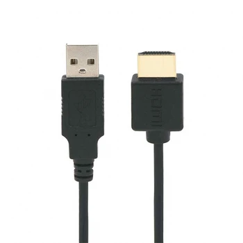 1~10PCS 1.4 Vīrietis Ar USB 2.0 Plug Adapteris Savienotājs Lādētāja Pārveidotājs Kabelis 3