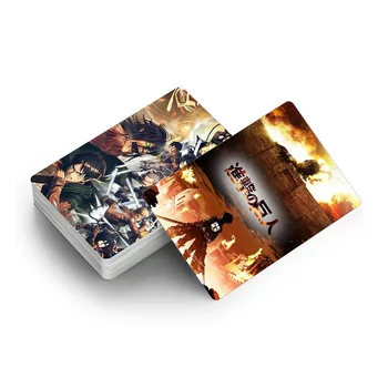 30 Gab./komplekts Anime Uzbrukumu Titan Skaitļi Photocards HD Iespiesti LOMO Kartes, Pastkartes Papīra Karte, Photocard Faniem Kolekcija 4