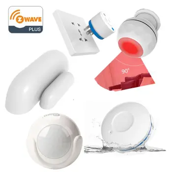 Z-wave Plus PIR Kustības Sensoru, Temperatūras, Gaismas Atklāt/Smart Durvju Sensors/Ūdens Noplūdes Detektors, Alarm System/ Smart Plug