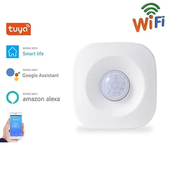Tuya WiFi bezvadu PIR Kustības Sensoru, Smart Home Apsardzes Signalizācijas Smart Dzīves Apps Bezvadu Cilvēku Kustību Infrasarkanais Detektors