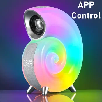 Gliemene Bluetooth Skaļruni, Modinātājs APP Kontroles RGB Atmosfēru Miega Atbalstu Nakts Gaisma Teātra Iphone 15 14 Samsung Soundbar