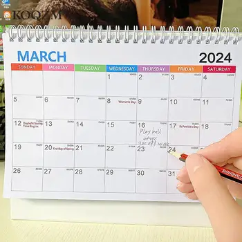 2024 Kalendāra Grāmatu Tearable Kalendāri DIY Vēstnesis Plānotājs Apdares Materiāls, Papīra Uzlīmes Biroja Piederumi