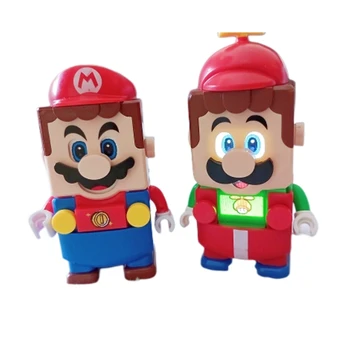 New Super Mario Bros Bloki Mini Buliding Bloki Rīcības Rotaļlietas Skaitļi Montāža, Rotaļlietas, Lelles, Bērnu Dzimšanas dienas dāvanu par zēnu un meiteņu