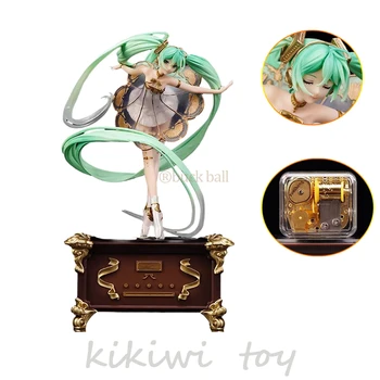 Anime Vocaloid Attēls Hatsune Miku Simfonija 5 gadu Jubileju Anime Meitene Music Box 30cm Statuja Modeļu Lelle Kolekcionējamus Rotājumu Rotaļlietas