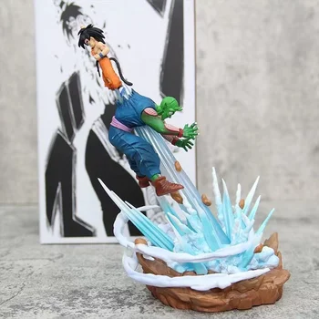 25cm Dragon Ball Z Attēls Son Goku, Piccolo Rīcības Attēls Kaujas Goku Vs Piccolo Anime Statuetes Modeļu Lelle Kolekcionējamu Rotaļlietu Dāvanu 0
