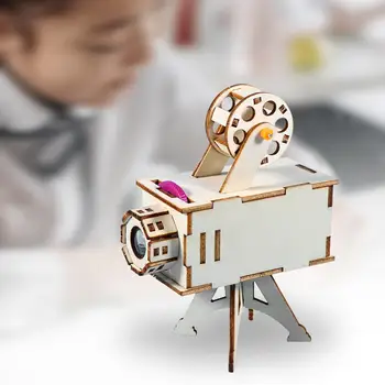 Zinātne Eksperiments Cilmes Projektu, DIY Izglītības Modeli, kas Rotaļlietas, Projektoru Montāža 3D Puzles Meitenēm Zēniem