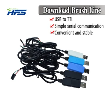 PL2303 USB uz UART TTL Kabeli Modulis FT232RL PL2303HX USB Nodošanu TTL RS232 Seriālo Portu Adapteri Modulis CH340 Lejupielādēt kabeli