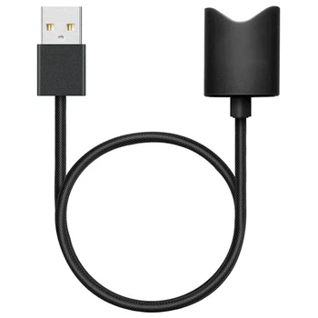 USB Interfeiss Uzlādes Kabelis priekš Magnētiskās Lādētāja Vadu, Universālo Dizainu 45cm (Melns USB-A)