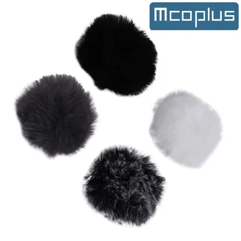 Mcoplus Clip-on Lavalier Mikrofons Stiklam, Pūkains Vējstikla Mic un Austiņas, lai Boya AR-WM8 Citas Visvairāk Atloks Mikrofons