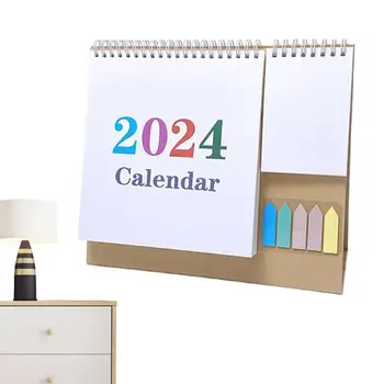 Daudzfunkcionāls Kalendārs Desk 2024. Gadam Desktop Mājas Piederumu, Galda Kalendārā Mēneša Memo Papīra Mazo Biroju Sadzīves Pastāvīgā
