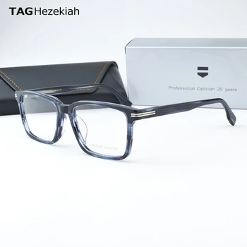 Augstākās Kvalitātes Acetāta Rāmis Briļļu Rāmis Vintage Laukumā Zīmola Dizaina Brilles Oculos De Grau 109 recepšu brilles