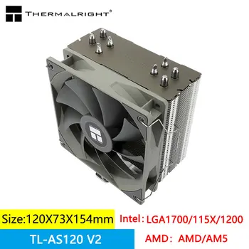 Thermalright AS120 V2 CPU Cooler 154mm Augstums 4x6mm AGHP Heatpipe Atbalsta LGA1700/115x/1200/AM5/AM4