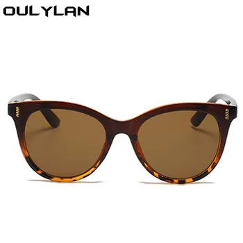 Oulylan Cat Eye Saulesbrilles Sieviešu Luksusa Zīmolu Dizainera Slīpumu, Žalūzijas, Saules Brilles Femlae Modes Sarkanās Brilles UV400 Spogulis