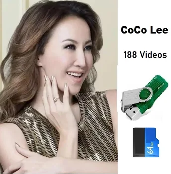 Āzijā Ķīnas Popmūzikas Sieviešu kārtas Dziedātāja CoCo Lee 188 Video Dziesmas Mobilo Datoru, Auto Atmiņas TF SD Karte, USB Zibatmiņas Disks 64GB Up Izvēlieties