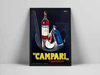 Campari l'aperativo Plakātu, Vintage Dzērienu, Campari Vintage reklāmas, Retro Affiche plakātu, Art Print, Campari plakātu p