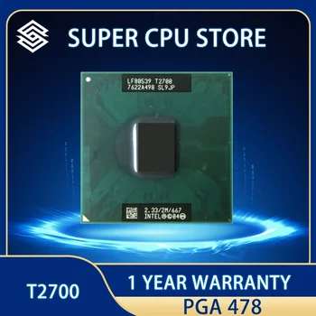 Intel Core Duo T2700 SL9JP 2.3 GHz Dual-Core Dual-Diegi CPU Procesors 2M 31W Ligzda M / mPGA478MT