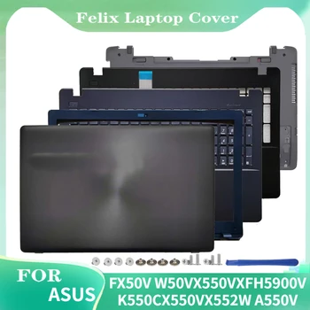 Par Jauno ASUS FX50V W50V X550VX FH5900V K550C X550V X552W A550V LCD Back Cover/Priekšējo Bezel/Plaukstu Balsts Tastatūras/Apakšējā Vāciņa