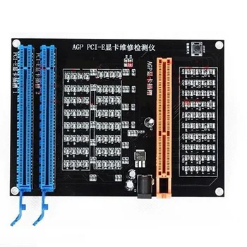 AGP PCI-E X16 jaukta tipa Ligzda Testeri Parādītu Attēlu, Video Karte Pārbaudes Testeris Grafikas Karte Diagnostikas Rīks