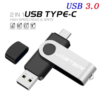TIPA-C USB 3.0 Flash Drive 64GB Grozāms OTG Pen Drive 32GB Brīvas Atslēgu piekariņi Memory Stick Mobilo Tālruņu Pendrive lielu Ātrumu