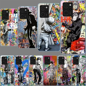 Banksy Graffiti Mākslas Anotācija Gadījumā Xiaomi Pocophone X5 M5S X3 NFC M5 X4 GT F3 F2 M3 F1 M4 Pro A2 A3 CC9E, Ņemiet vērā, 10 Lite TPU Sof