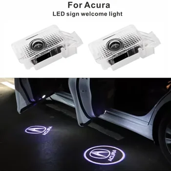 2gab LED Auto Durvīm, logo Laipni Lāzera Projektoru Pārbūvēt Gaismas Dekoratīvās Gaismas, Acura MDX ZDX TL RLX Auto auto aksesuāri