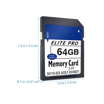 SD Karte 64GB Atmiņas Kartes Flash Atmiņas Kartes Novērošanas Kameras Atmiņas Karti Diktofona Atmiņas Kartes SD atmiņas Karte