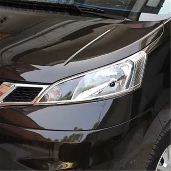 augstas kvalitātes ABS Chrome Priekšējo lukturu Lampas Vāciņš melns, priekš Nissan NV200 2010-2016 Auto stils