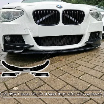 BMW 1 Series F20 F21 M Sport M135i 2012-2015 Pre-facelift Priekšējo Buferi Sadalītāja Lūpu Spoilers ABS Ķermeņa Komplekta Tuning Gloss Black 0