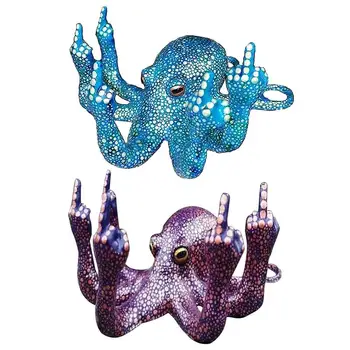 Jaunajām Jūras Astoņkājis Statuja Radošo Fluorescences Sveķu Astoņkāji Žests Skulptūru Rotājumi Astoņkāji, Galda Rotājumi