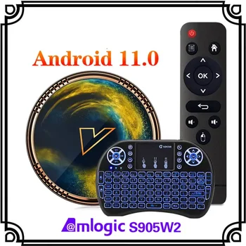 Par Xiaomi X2 Android 11.0 TV KASTĒ Amlogic S905W2 4GB RAM atmiņa, 64GB ROM Smart 4K Media Player Android 11 AV1 2 Wifi 16.G Set Top Box