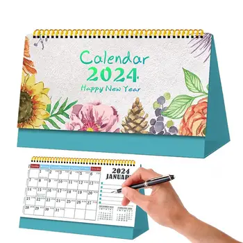 2024 Galda Kalendāri Plānošanas Kalendāri Galda Pad Bieza Papīra Radošo Plānotāji Ar Brīvdienām Skolotājiem Klasē Brīvdienās