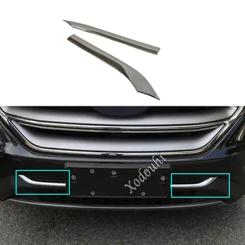 Ford Edge 2015 2016 2017 2018 2019 Auto Segtu ABS Chrome Sacīkšu Bezel Melns Priekšējais Režģis Grila Reste numura zīme Rāmis Stick