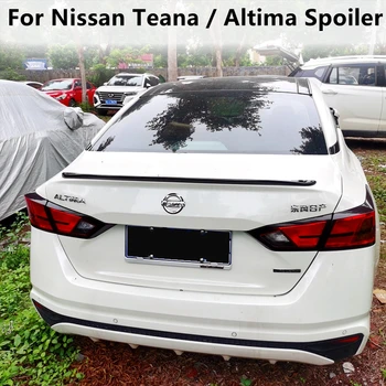 Priekš Nissan Altima Teana Spoilers 2019. gada līdz 2023. gadam ABS Plastmasas Unpainted Krāsainu Aizmugurējo Bagāžnieka Lūpu Spoilers Virsbūves Komplektu Piederumi