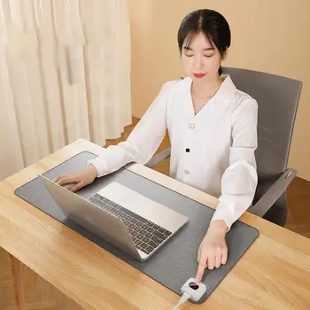Apsildāmi Galda Peles Paliktņa Elektriskā Apkure Pad Mouse Pad Office Desktop Ciparu Displejs Pad Sasilšanu Galda Ūdensizturīgs Galda Mat Mat
