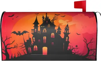 Raganu Māja Pastkastes Segtu Smieklīgi Halloween Nakts kastītes Vāka Magnētisko Pasta Wraps Pastu Dārza Rotājumi 21x18 Cm