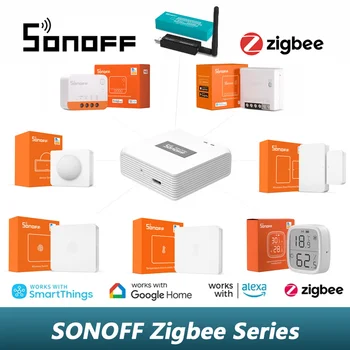 Sonoff Zigbee Smart Temperatūras un Mitruma Sensors LCD SNZB Sērijas Zigbee Mini SNZB-02D Attālināto Monitoringu Reālā laika, Ewelink