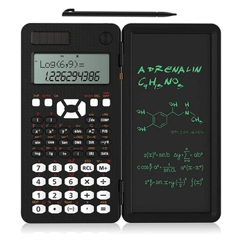 Zinātniskie Kalkulatori Ar Rakstiski Tabletes,Saules Enerģijas LCD Zinātnes Kalkulators Notepad Ar Funkciju, Studentiem