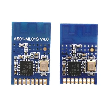 AS01-ML01S V4.0 nRF24L01 + 2.4 G bezvadu modulis 1mw 120m SMD bezvadu raiduztvērēju modulis 0